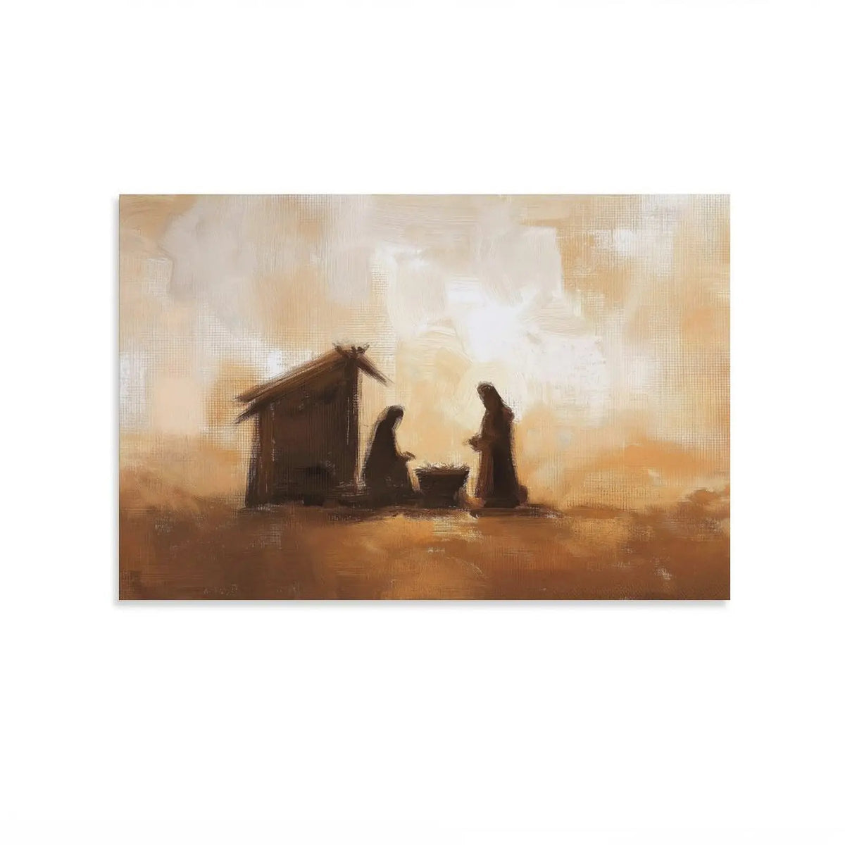 Stunning Vintage Jesus Nativity Wall Art Set - Perfect Christian Decor for Your Living Room, Bedroom, or Prayer Room