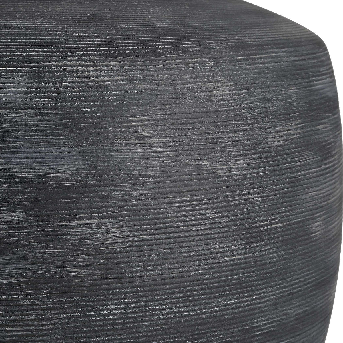 Charcoal Ribbed Table Lamp
