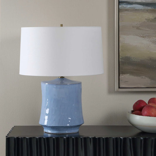 Powder Blue Table Lamp