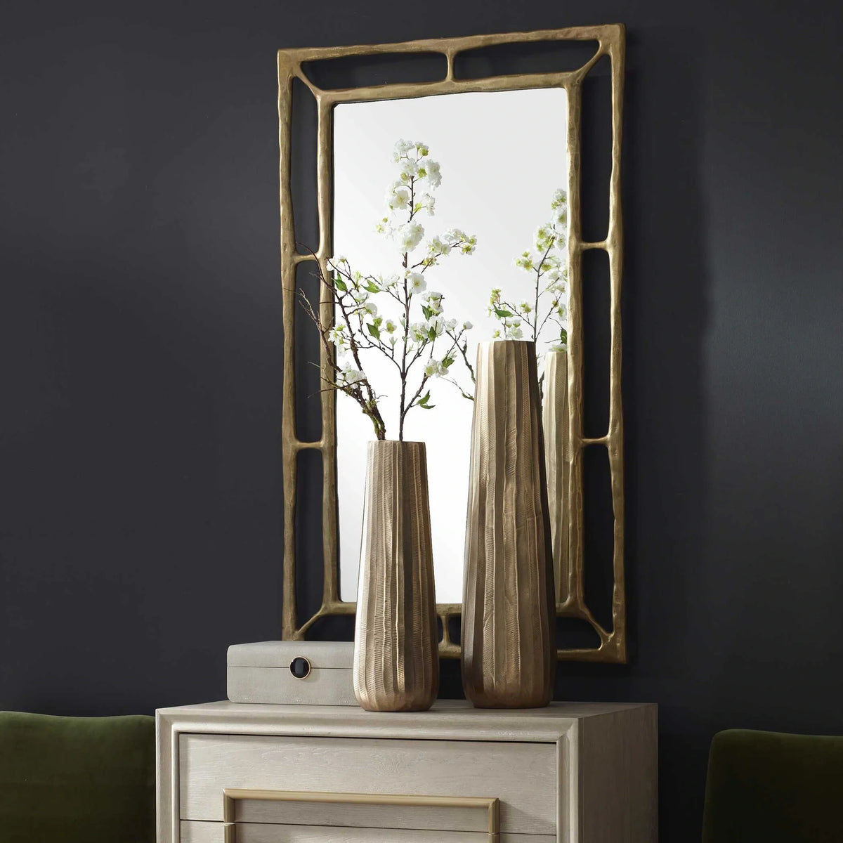 Antique Gold Vases Set/2