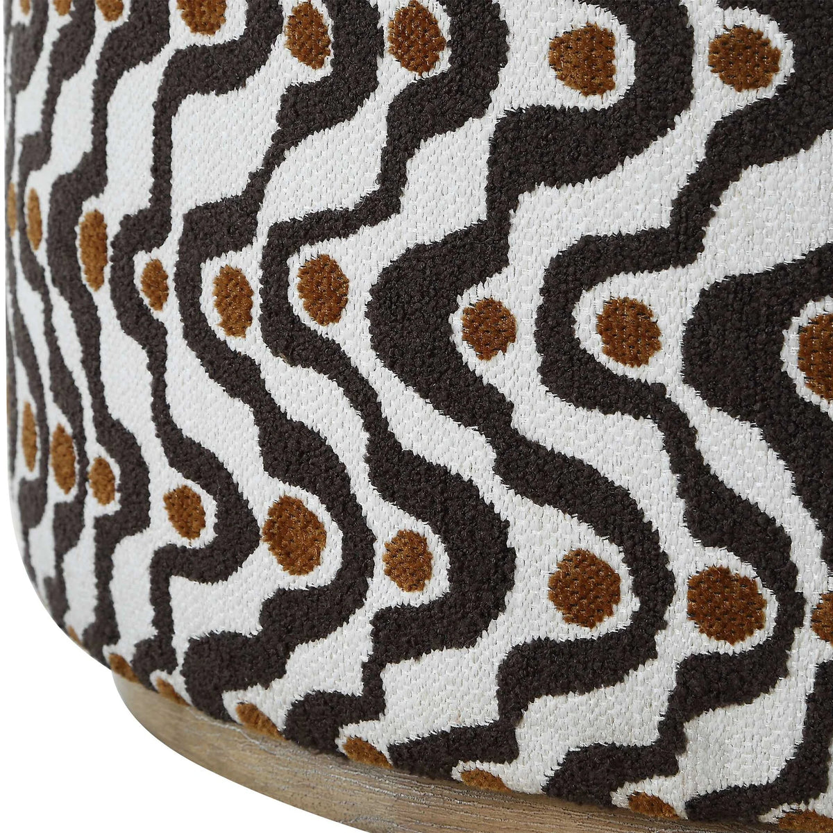 Blue Fabric Ottoman