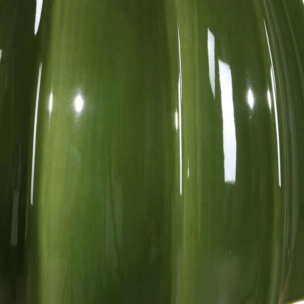 Moss Green Fluted Table Lamp