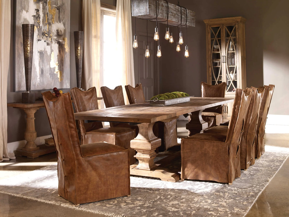 Armless Chairs Cognac Set Of 2