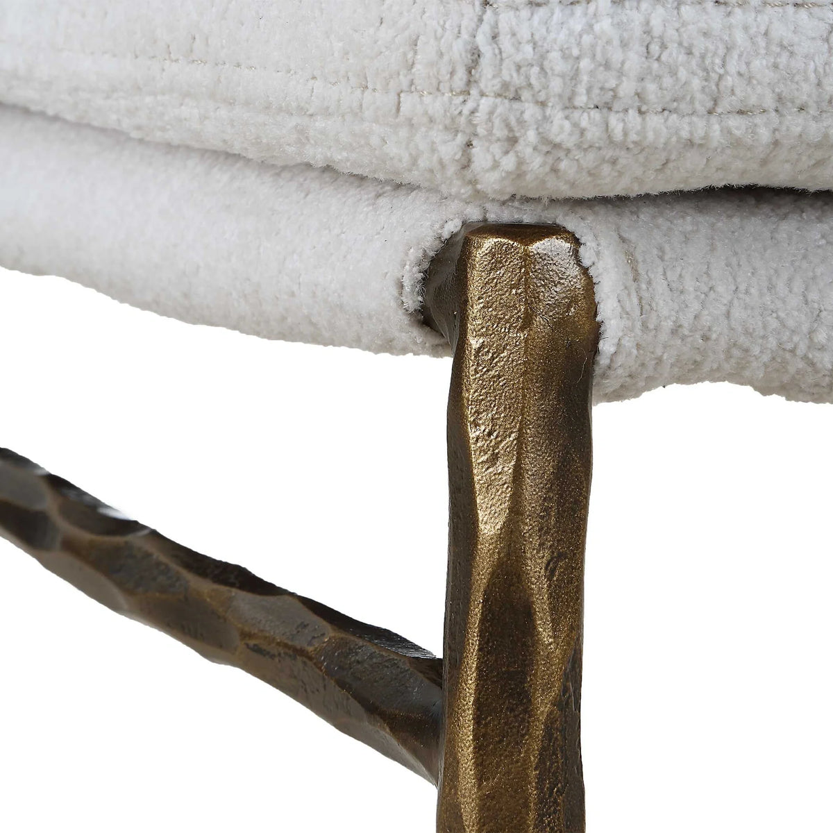 Textured White Dining Chair