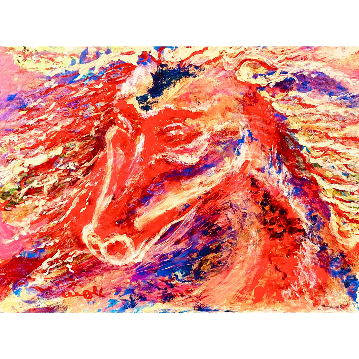 Captivating Wild Fire Wall Art Canvas Painting by Shahla Reynolds - Inspired by the Iconic Song