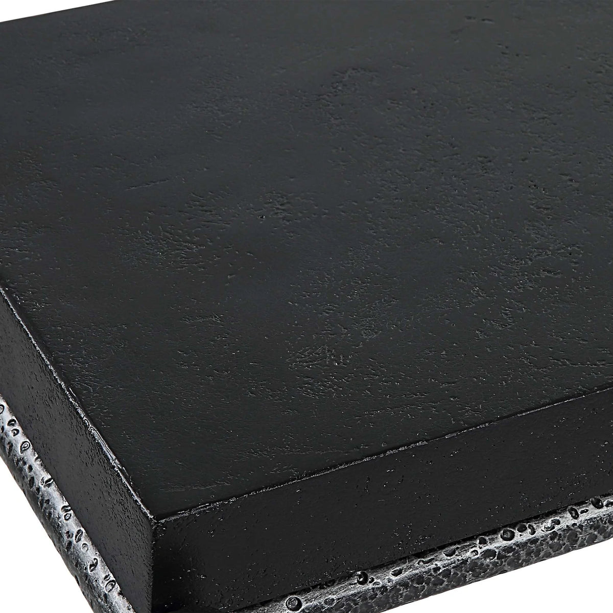 Black Concrete Console Table