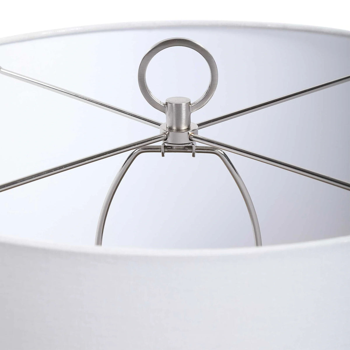 Gray White Table Lamp