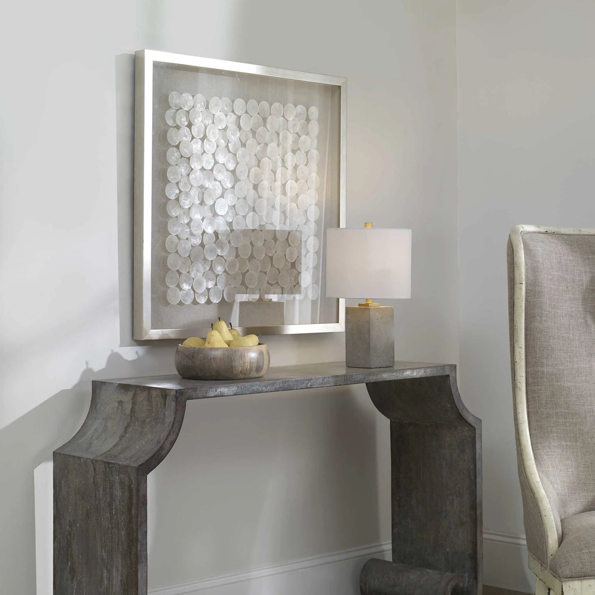 Capiz Shell Shadow Box
