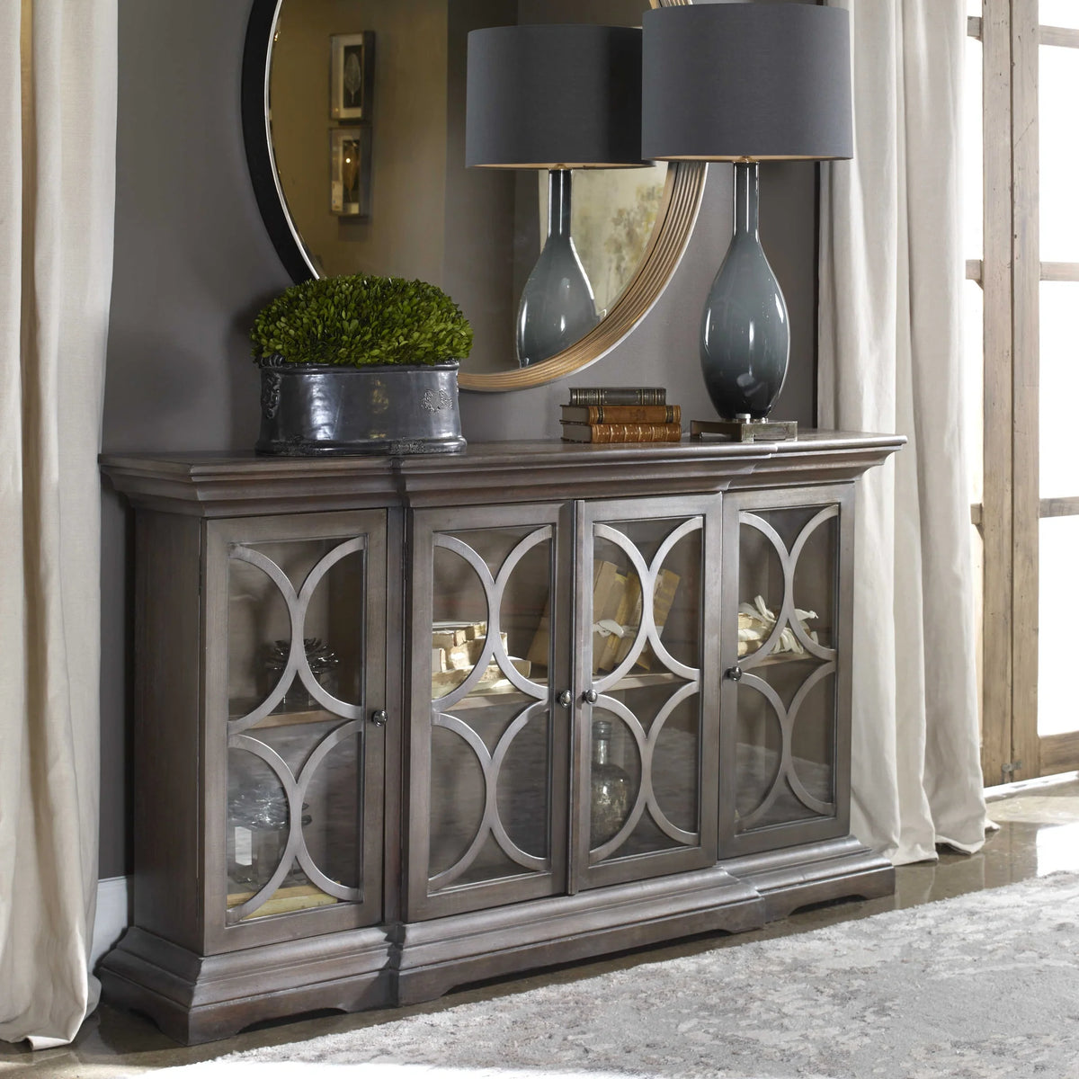 Wooden 4 Door Chest