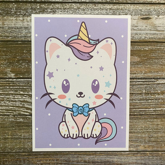 Caticorn Oliver: 5X7 Print