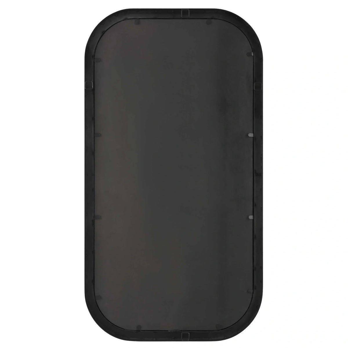 Curved Black & Gold Rectangle Mirror