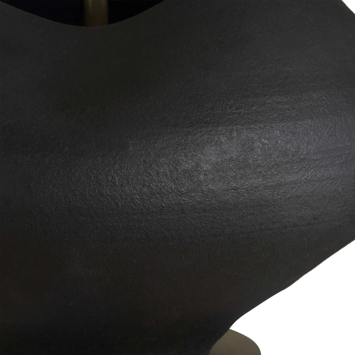 Aged Black Porcelain Table Lamp