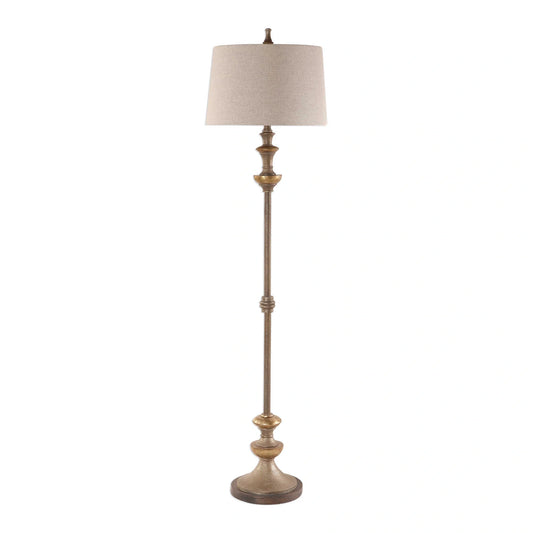 Silver Bronze Floor Lamp
