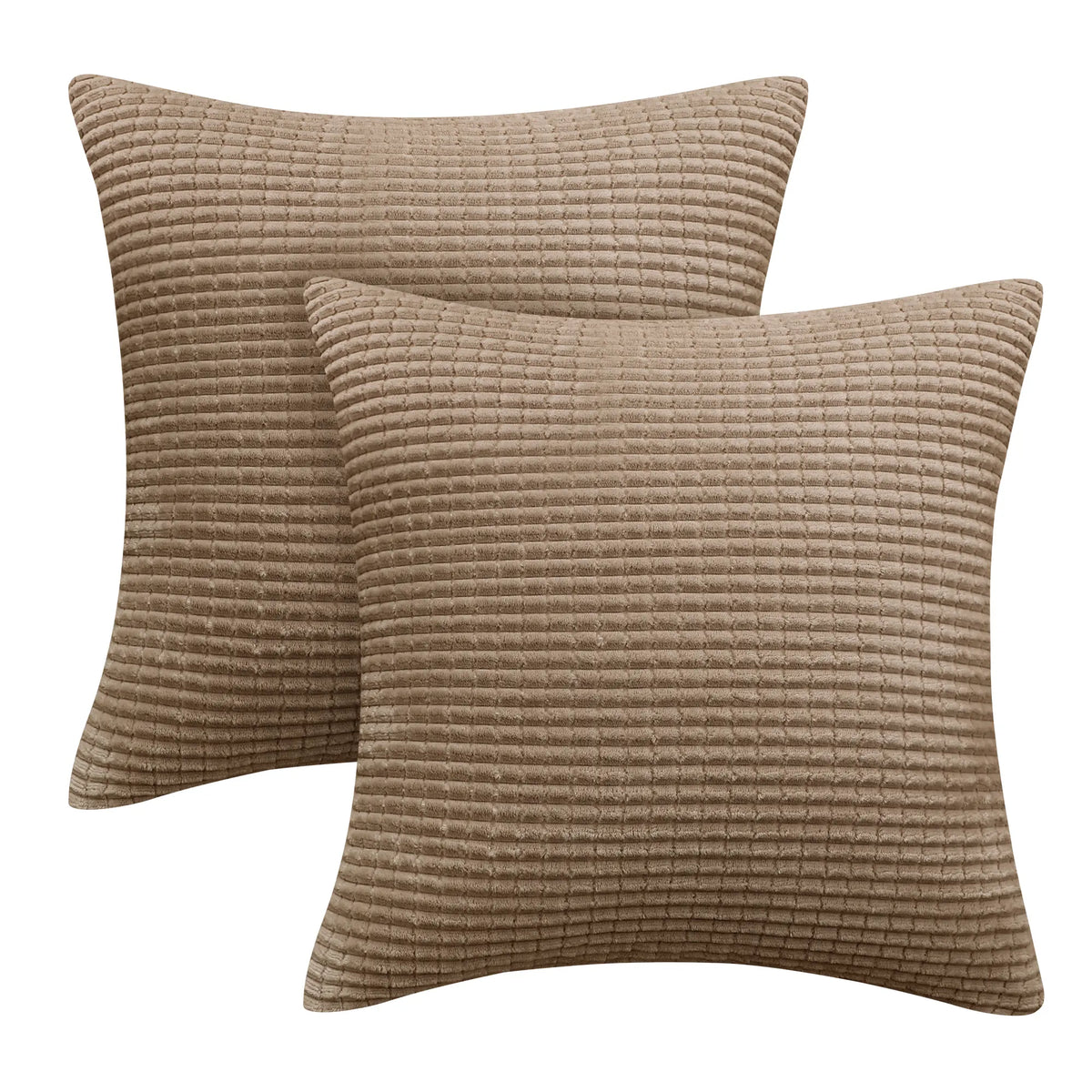 Elevate Your Home Decor with Deconovo's Luxurious Corduroy Stripe Throw Pillow Covers - Set of 2