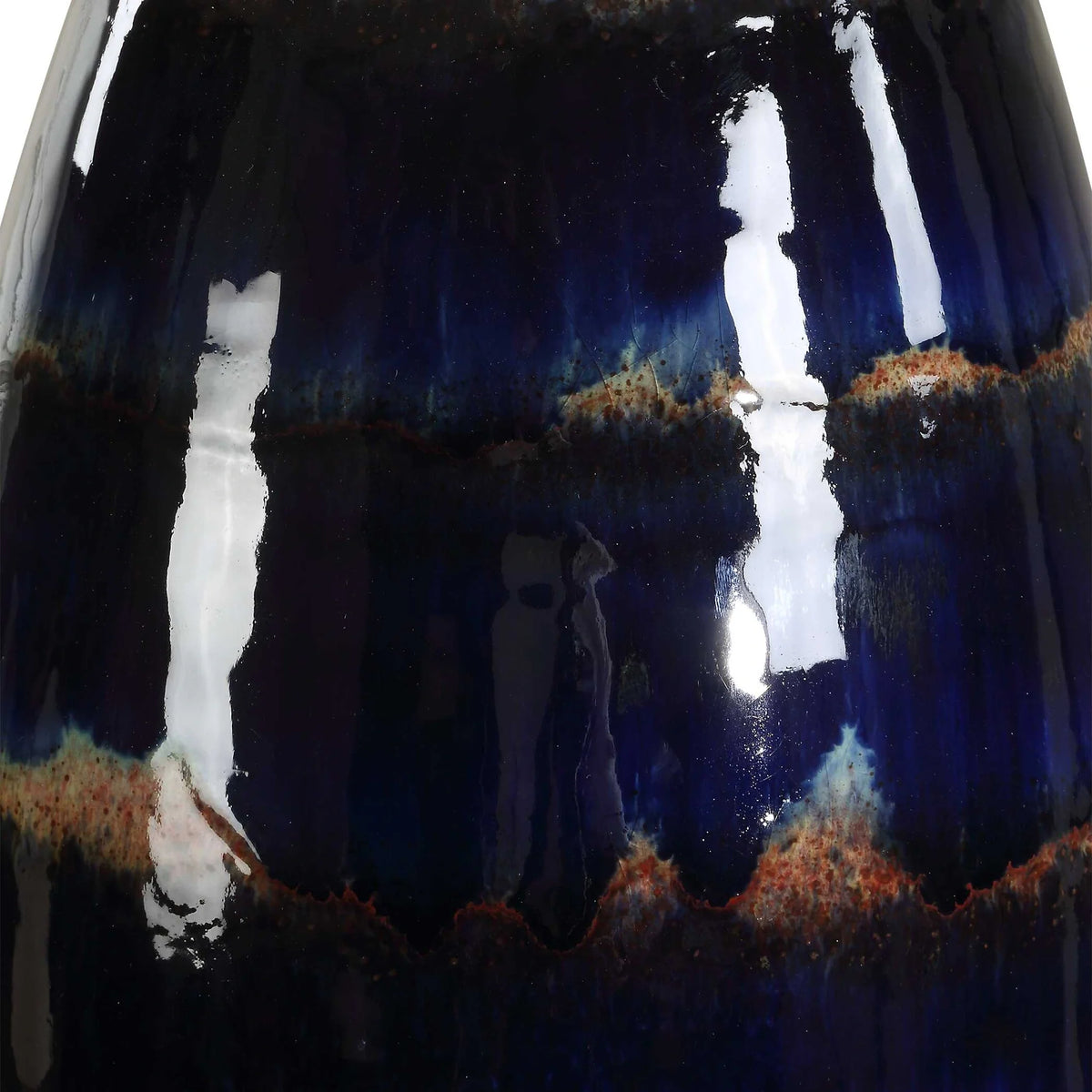 Blue Drip Glaze Table Lamp