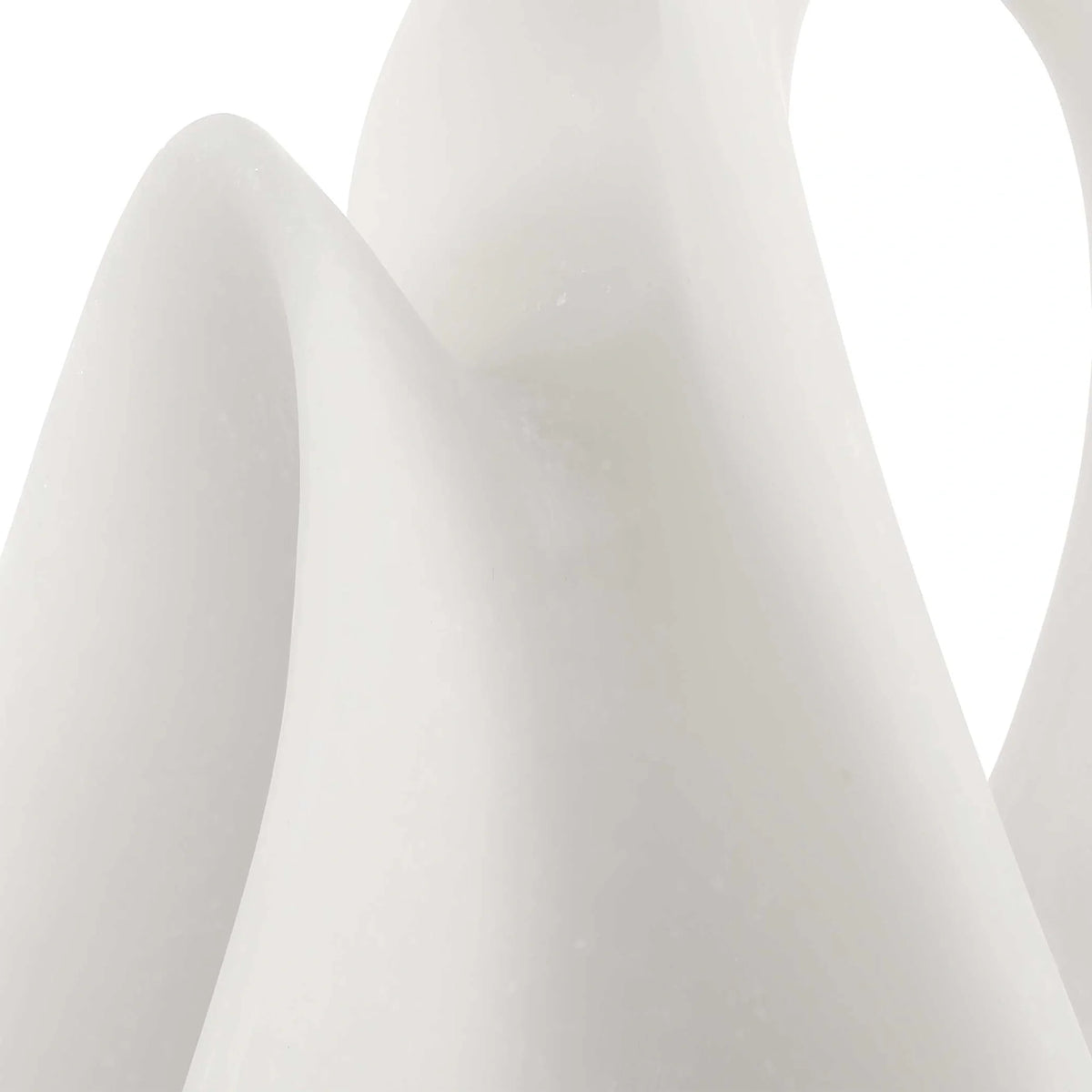 Minimalist White Sculptures, Set of 2