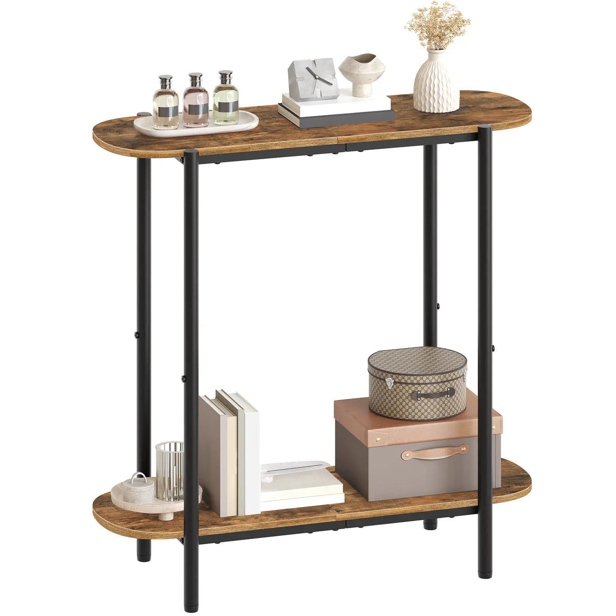 Yatiney 29.5" Narrow Console Table - 2-Tier Entryway & Sofa Table for a Living Space