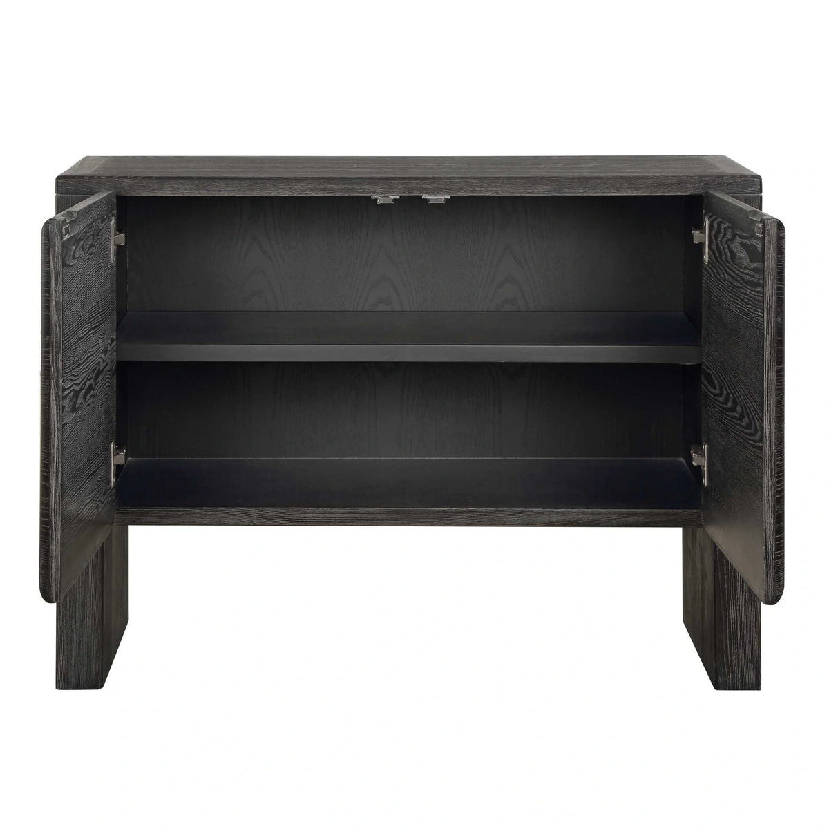 Dark Stain 2 Door Cabinet