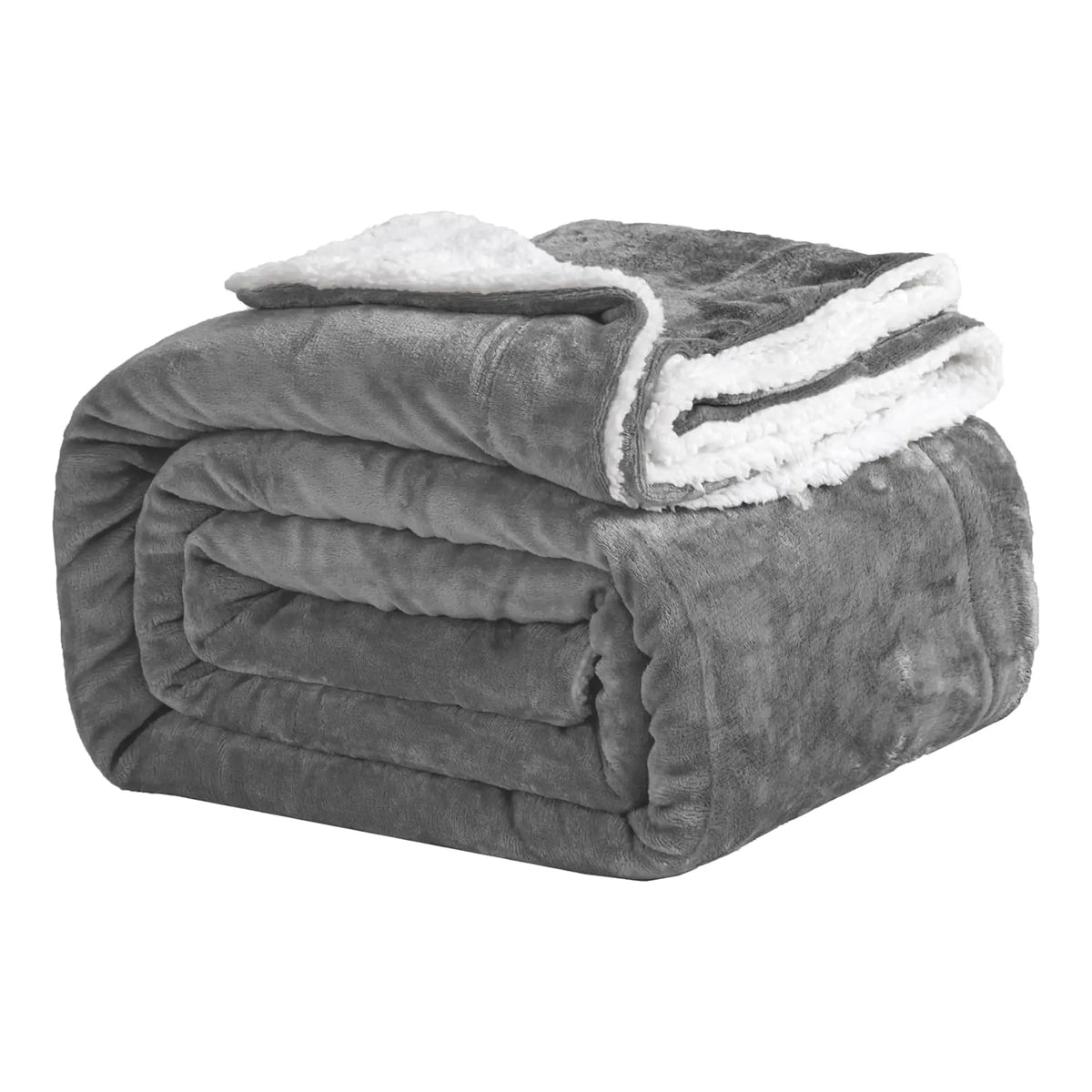 Imperial Homeware Sherpa Fleece Blanket, Dual-Layer 230 GSM Fleece and 180 GSM Sherpa, Warm Lightweight Throw for Bed, Sofa or Travel, Breathable Durable, King Queen Twin Throw Sizes, Easy Care