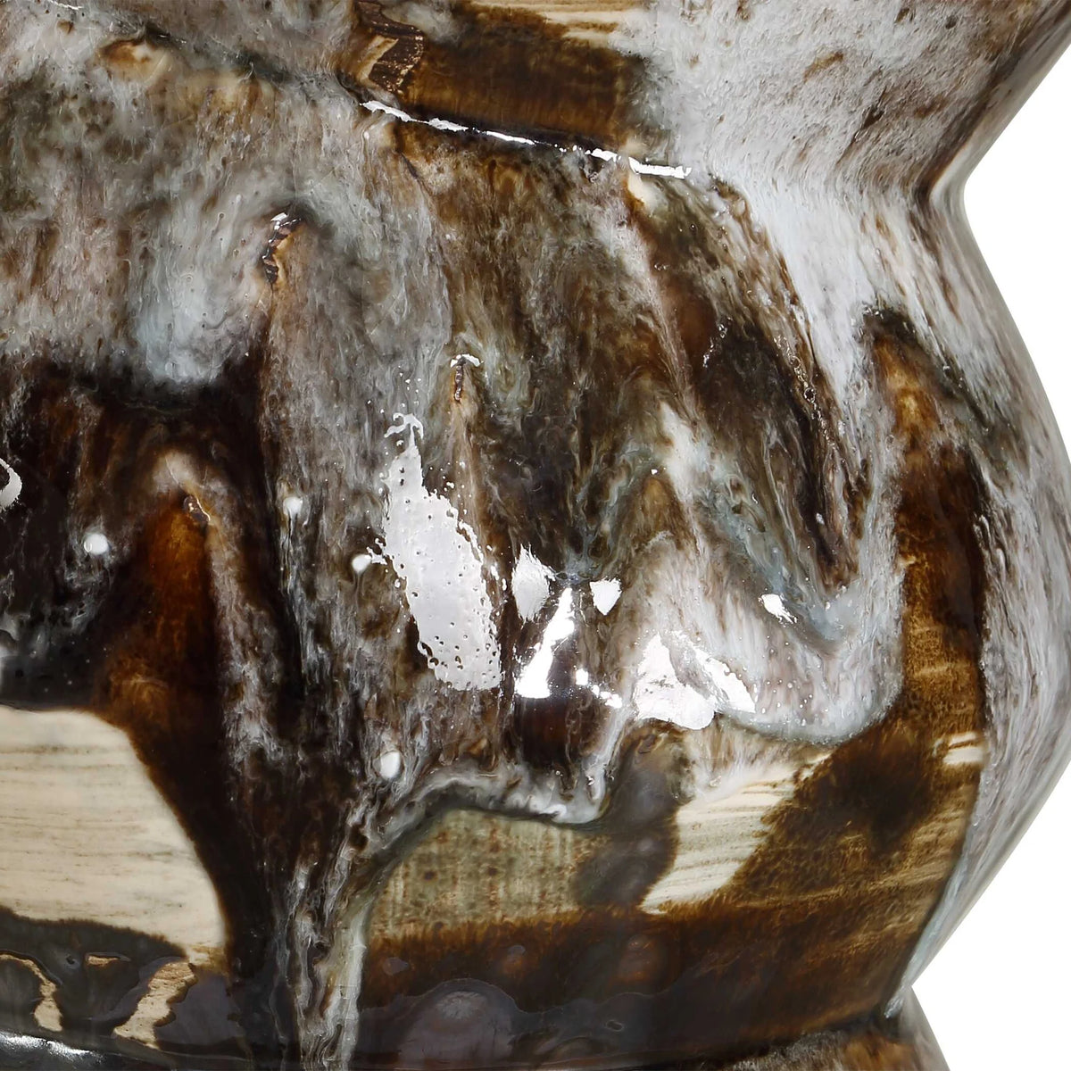 Mottled Brown Table Lamp
