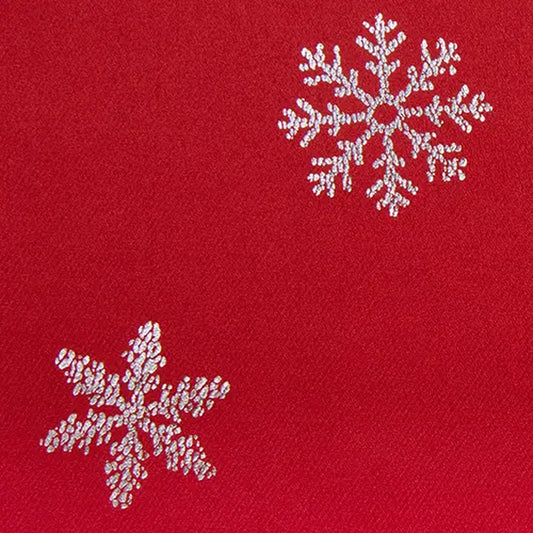 Deconovo's Red Snowflake Blackout Curtain Set – 2 Thermal Insulated Drapes for a Holiday Ambiance in Bedroom & Living Room