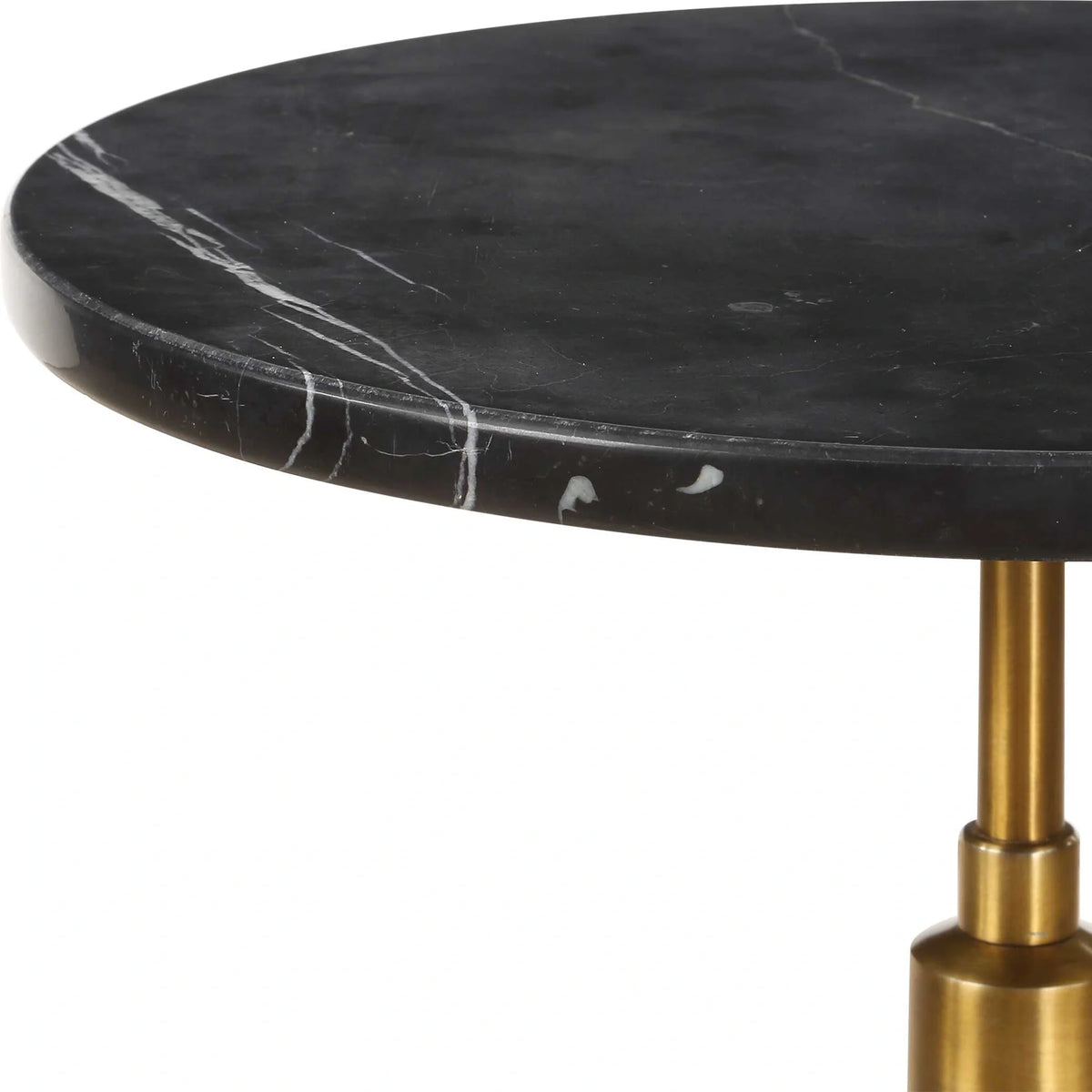 Black Marble Accent Table