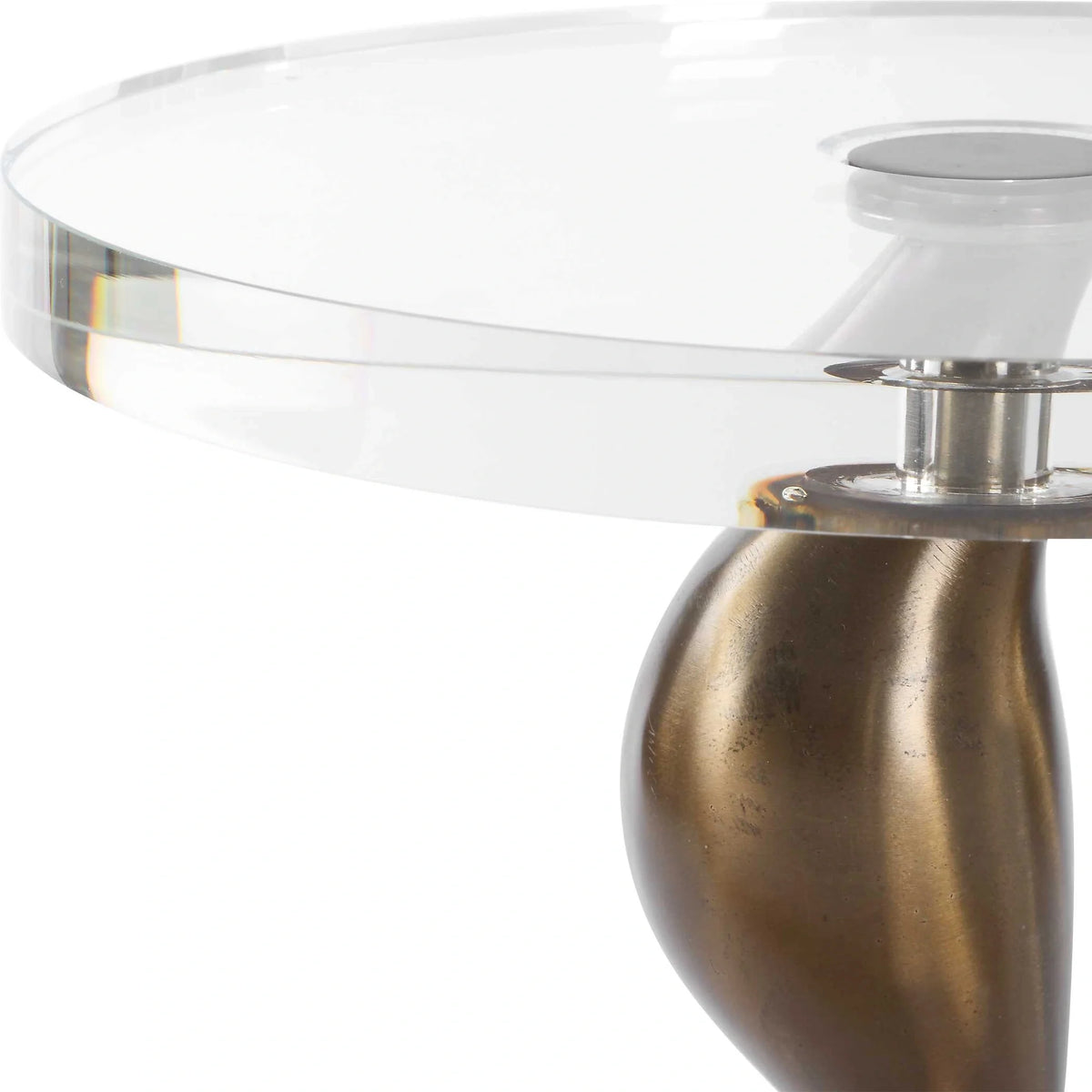 Sculptural Bronze Drink Table