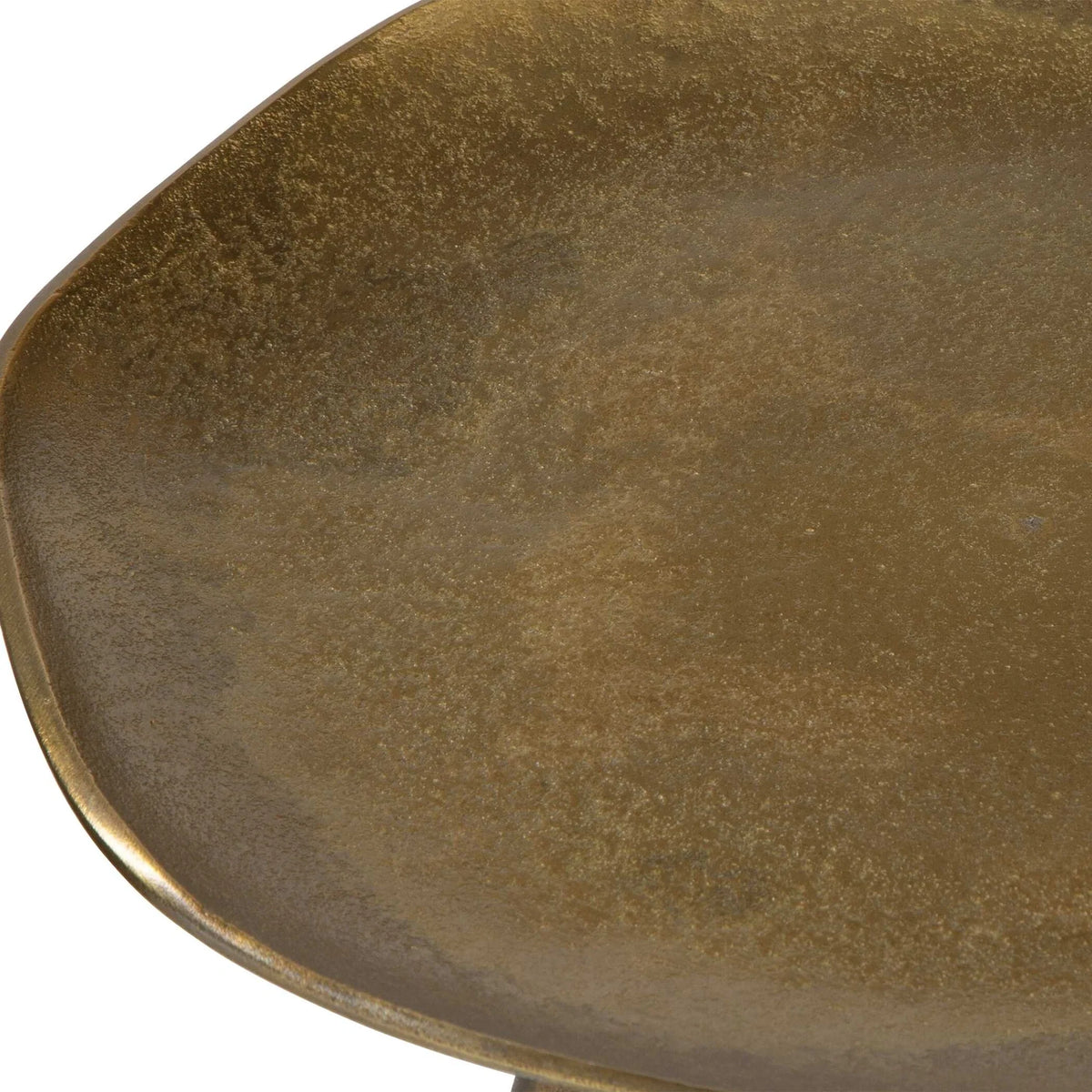 Antique Brass Accent Table