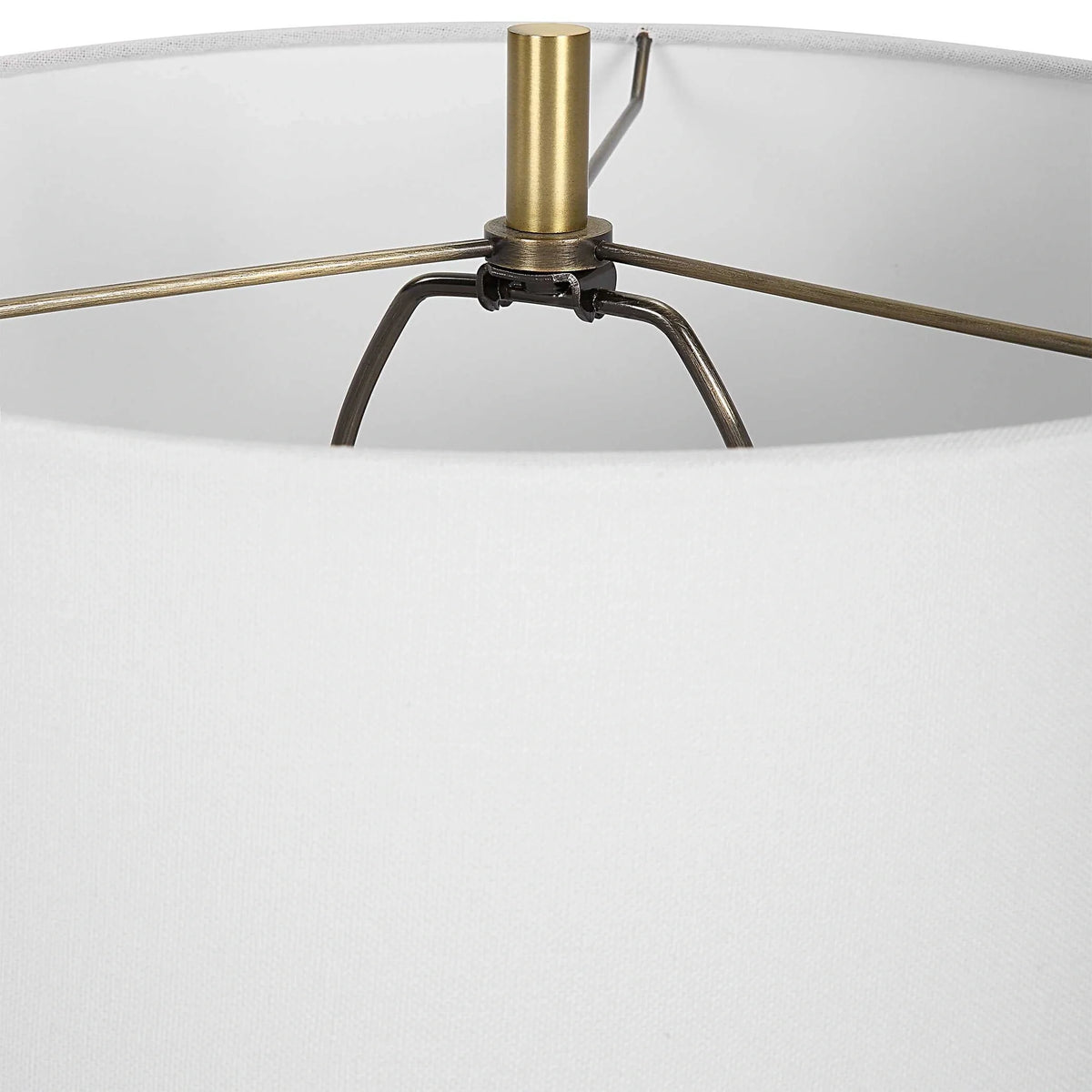 Sculpted Blue Table Lamp
