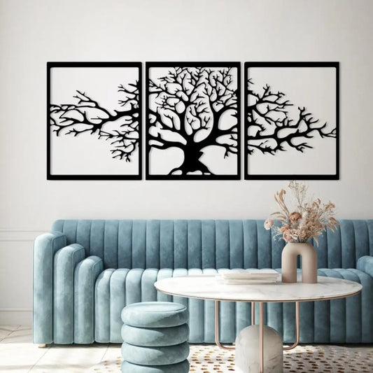 Tree of Life 3-Panel Metal Wall Art