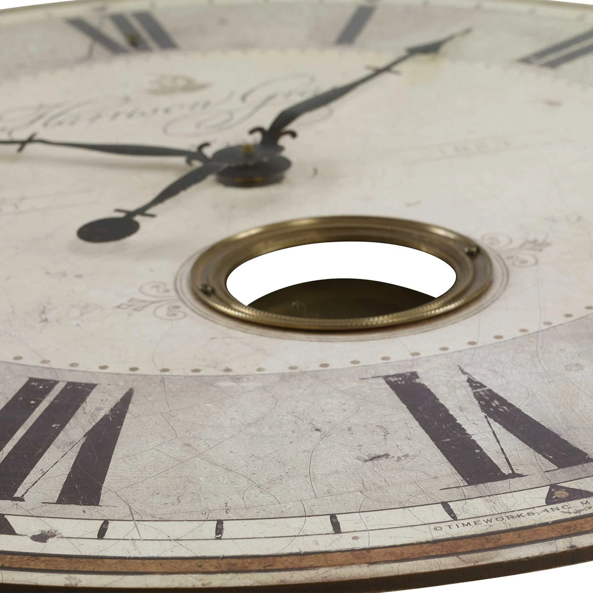 Weathered Gray Wall Clock