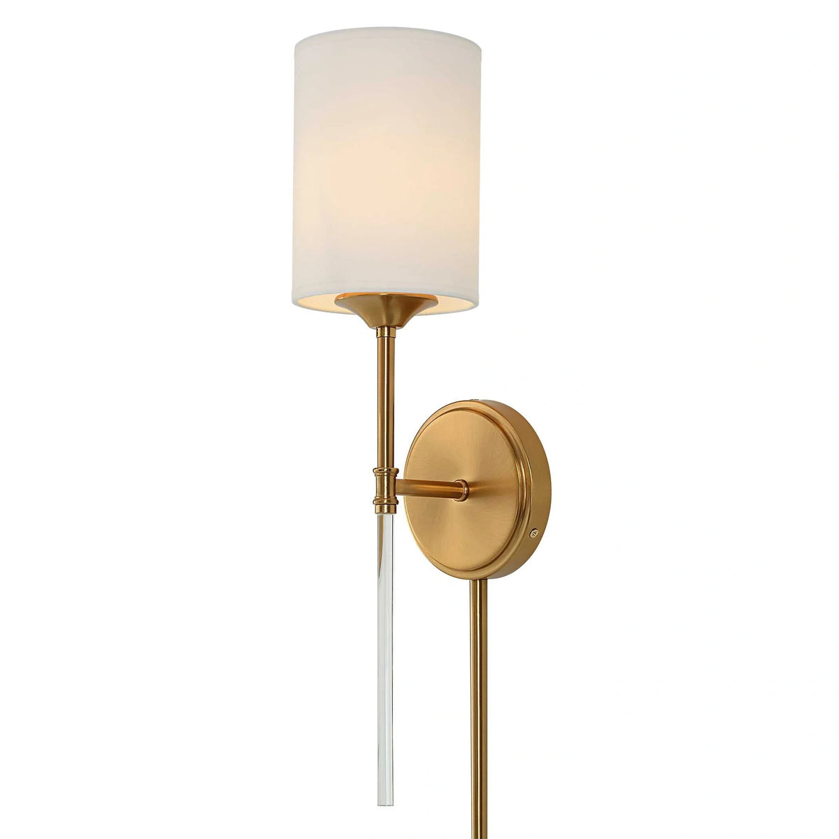 1-Light Brass Sconce
