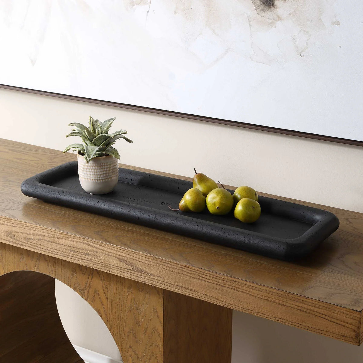 Indoor-Outdoor Black Tray