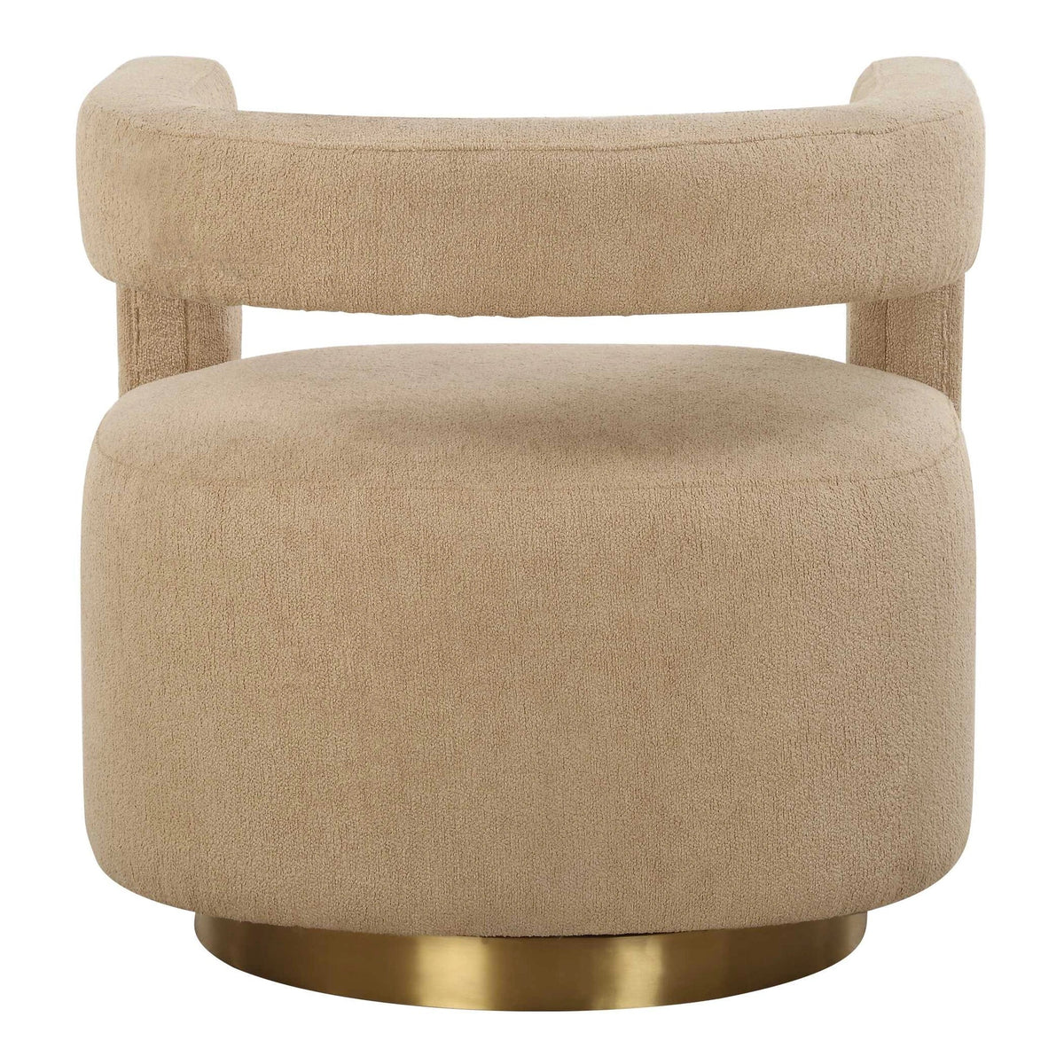 Boucle Swivel Chair