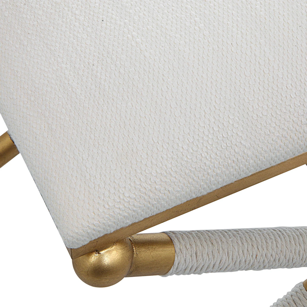 Small White Bench