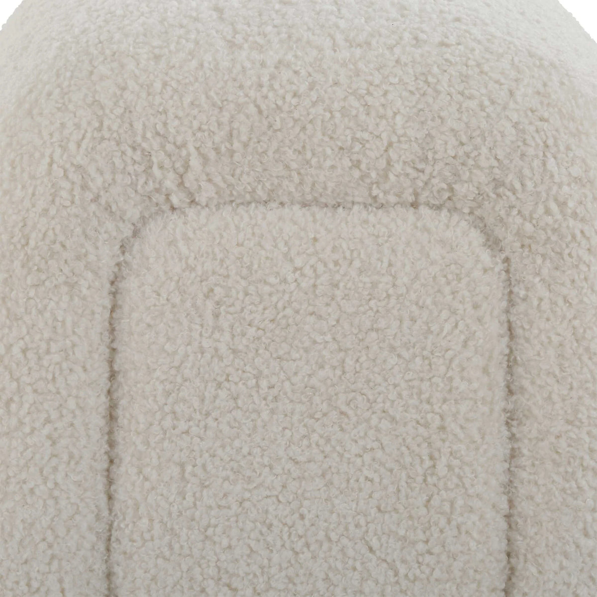 Oversized Ivory Bench