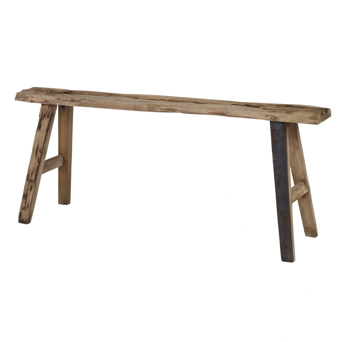 Reclaimed Pine Rustic Bench