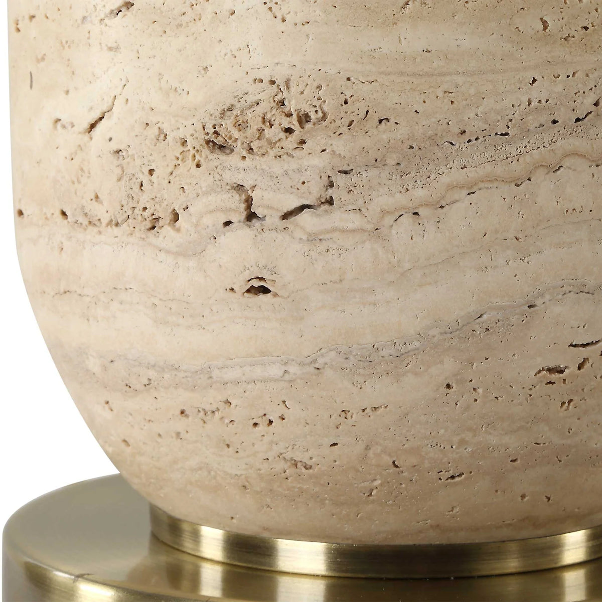 Travertine Table Lamp
