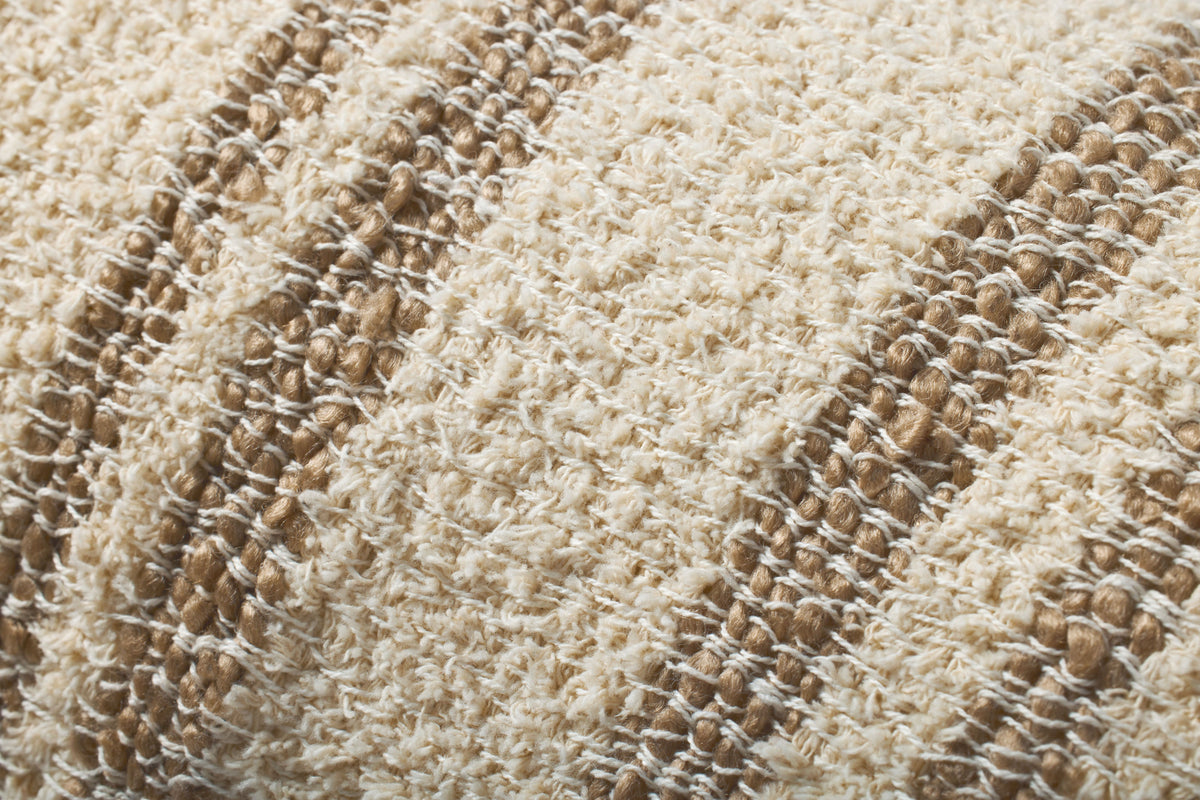 Brigette Romanek PBR0011 Natural / Tan 12'' x 27'' Cover Only Pillow