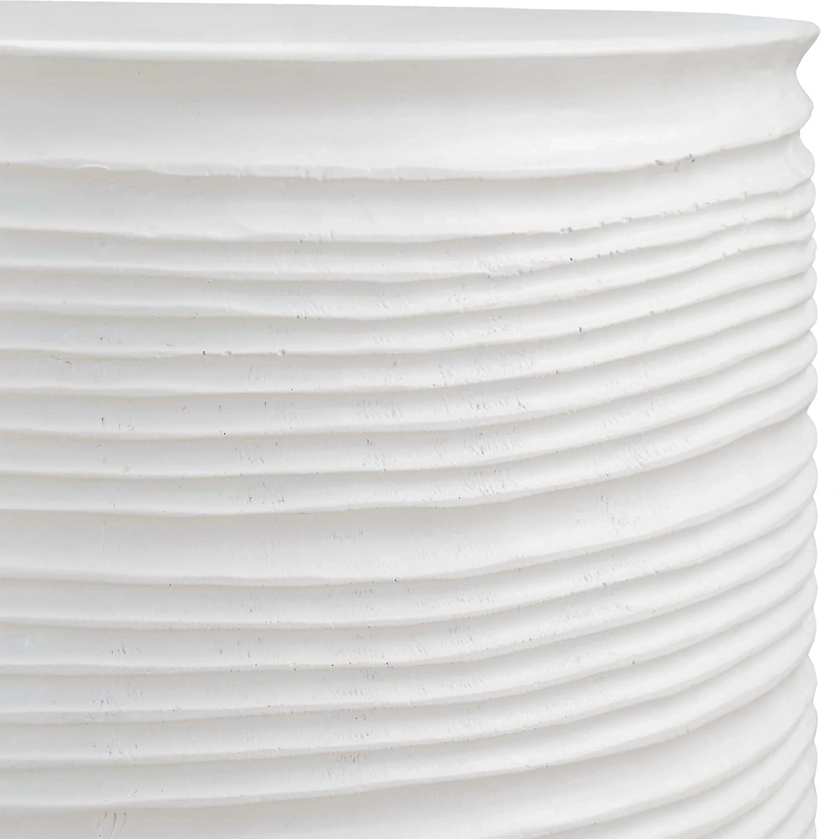 White Drum Table