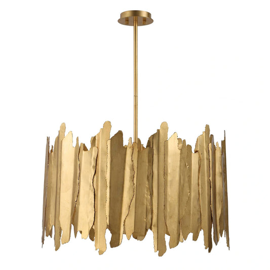 Industrial Gold Leaf Pendant