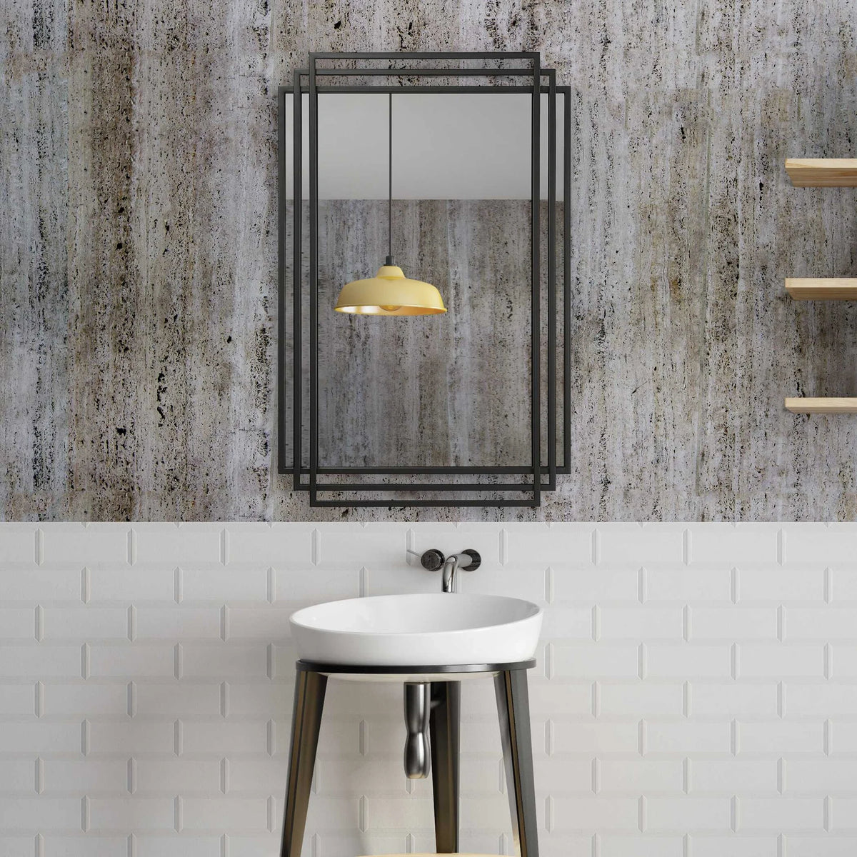 Brushed Gold Mirror