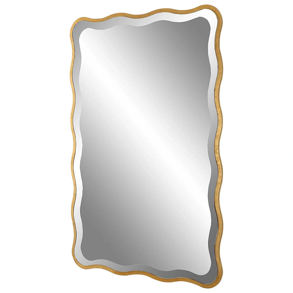 Gold Scalloped Mirror
