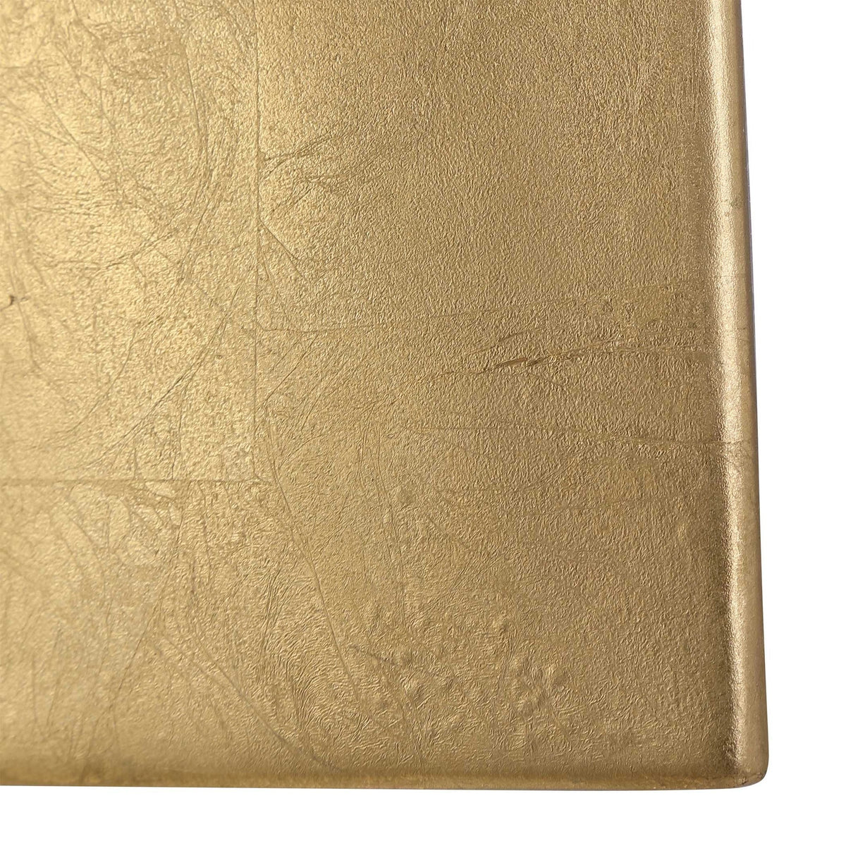 Gold Leaf Wave Wall Decor, Set of 6