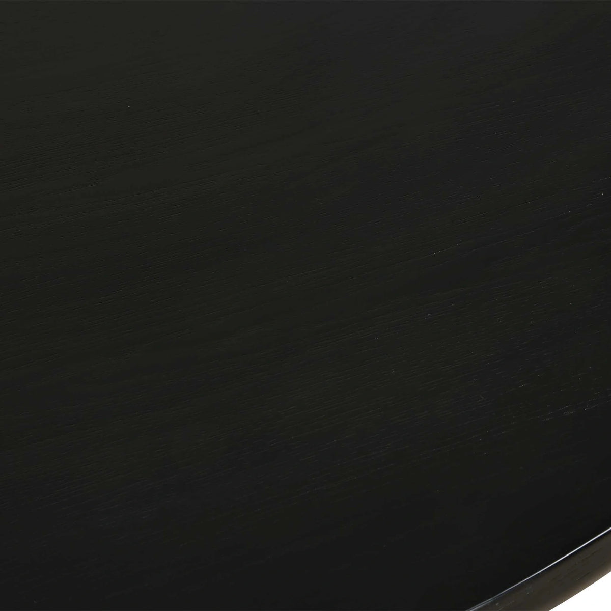 Round Black Oak Dining Table
