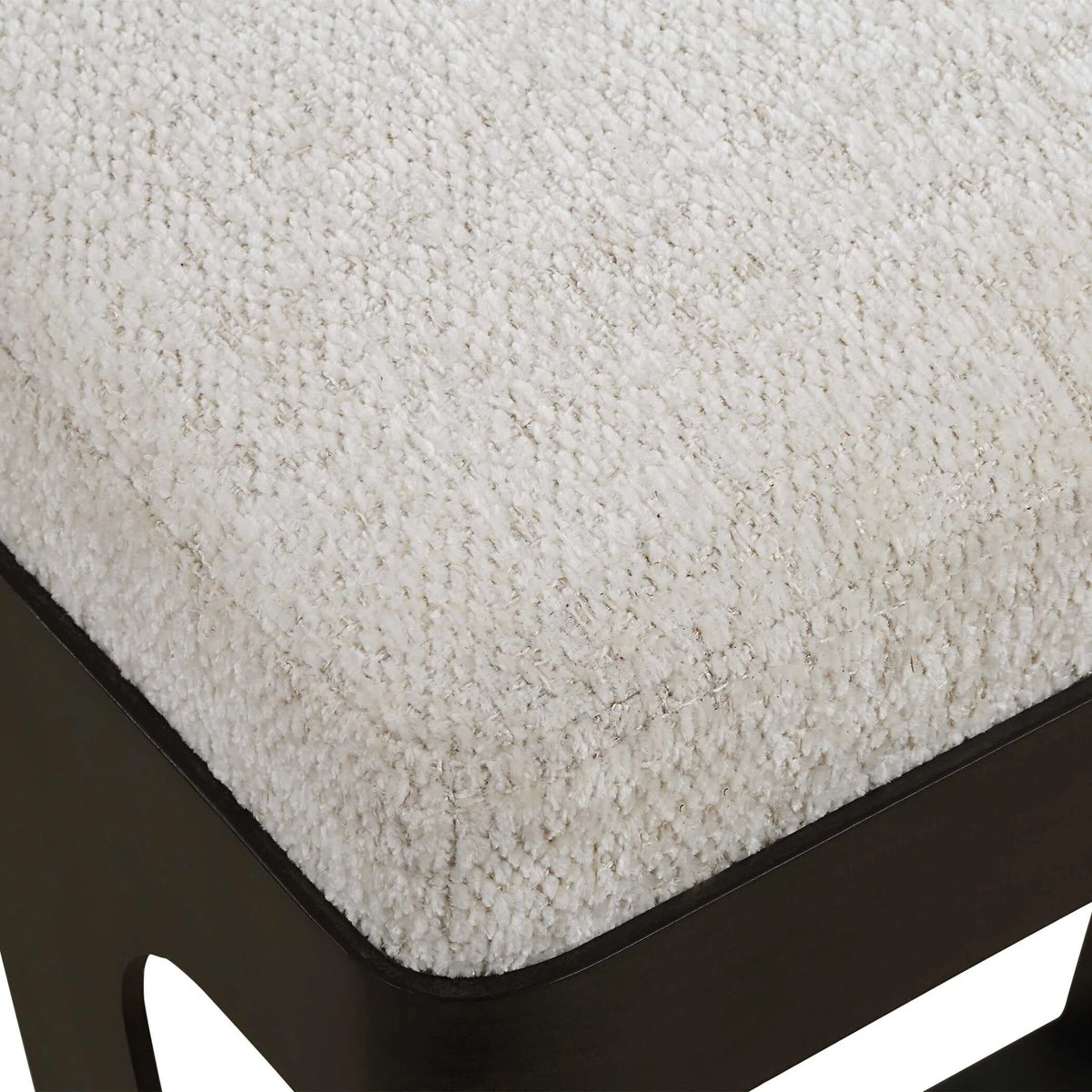 Curved Iron Boucle Counter Stool