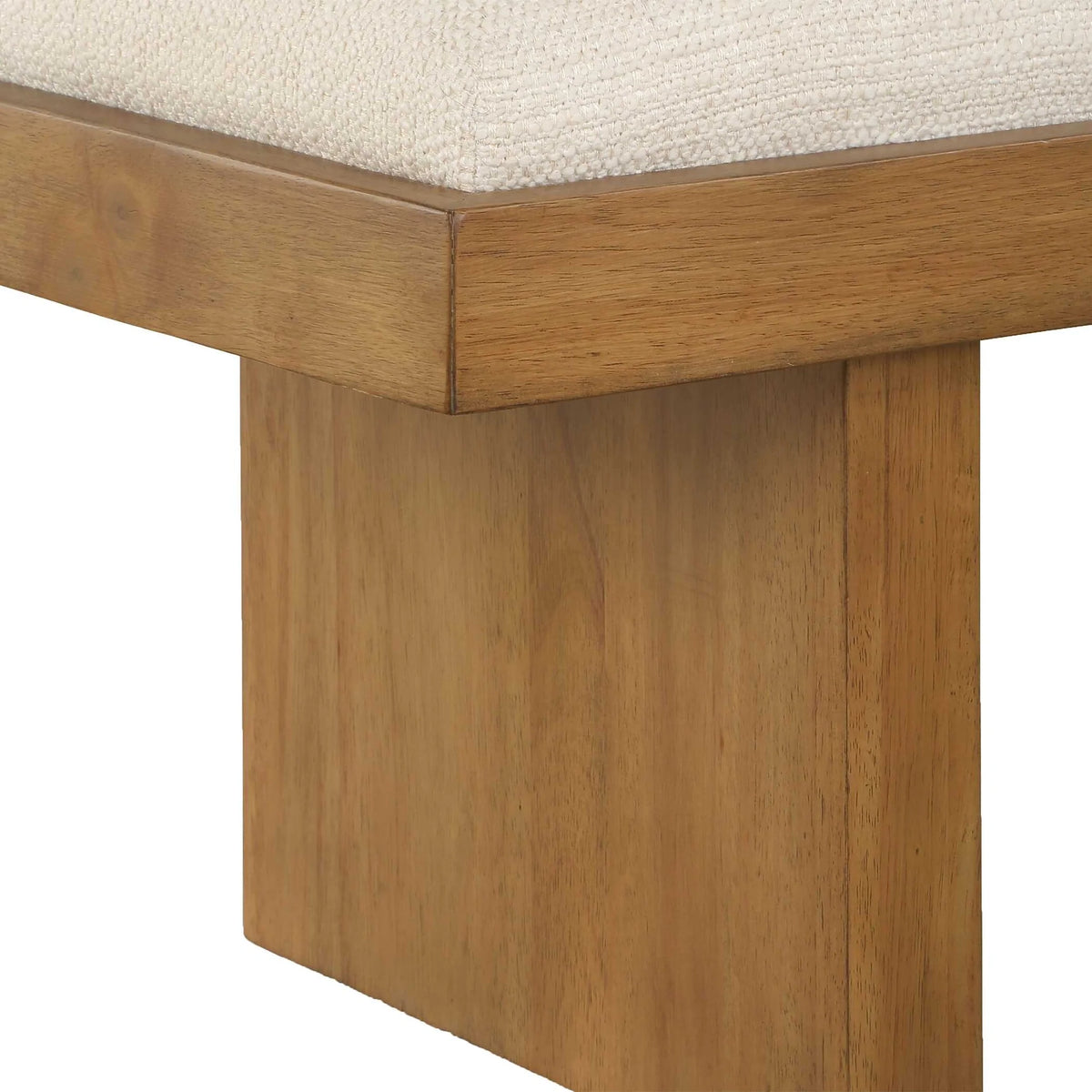 Boucle Upholstered Bench