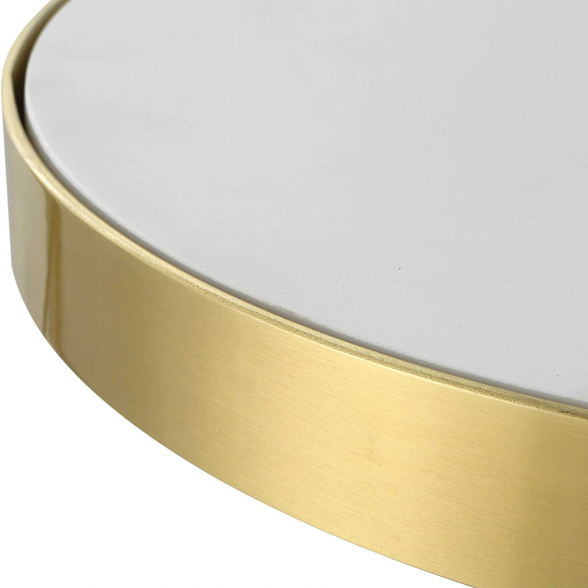 White Concrete Accent Table