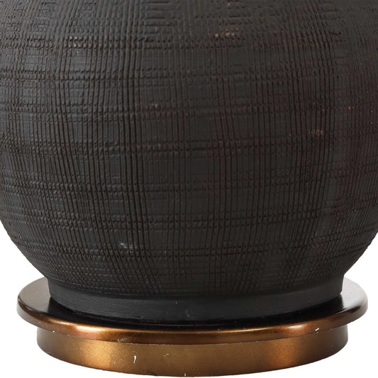 Textured Black Lamp