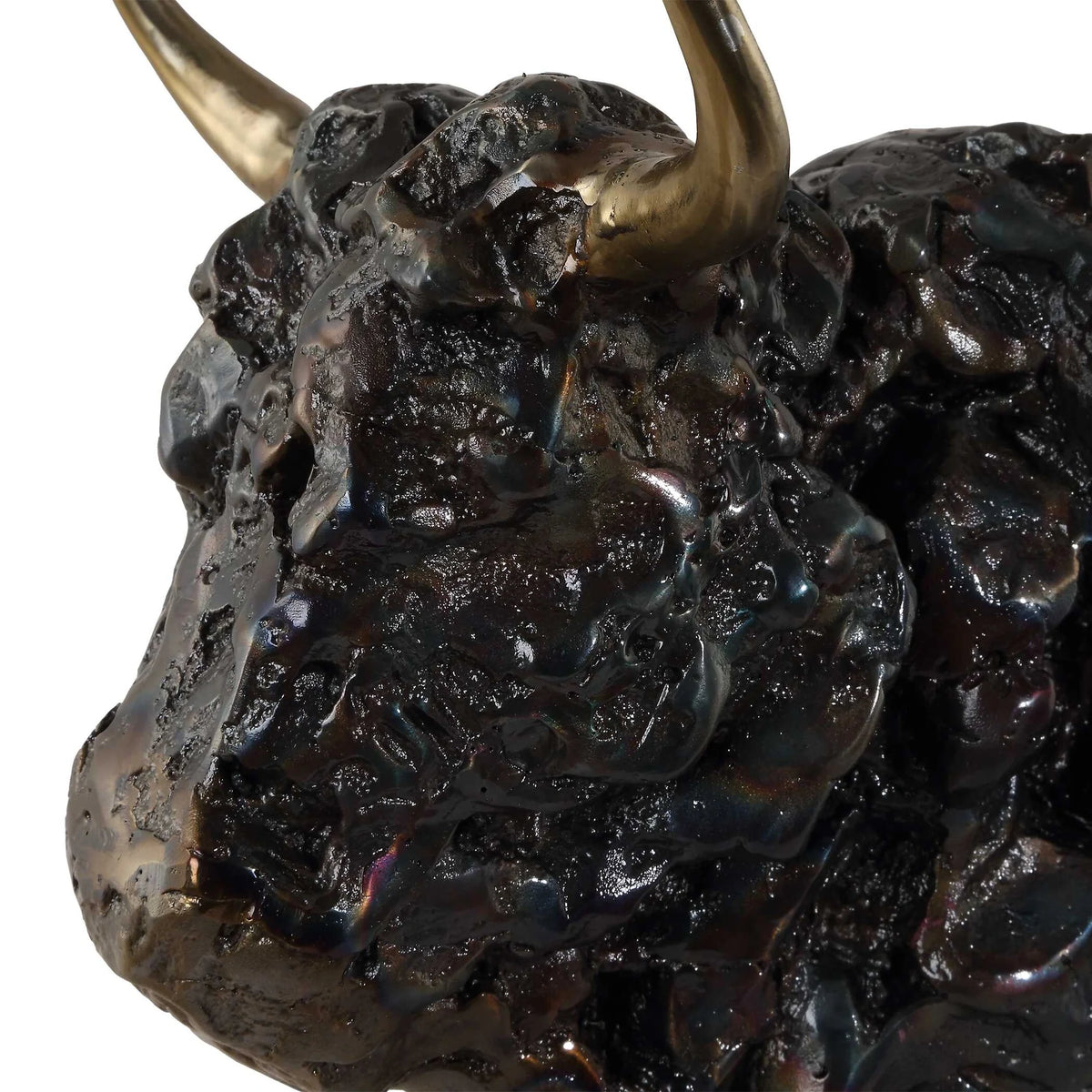 Bison Bust Bronze Sculpture